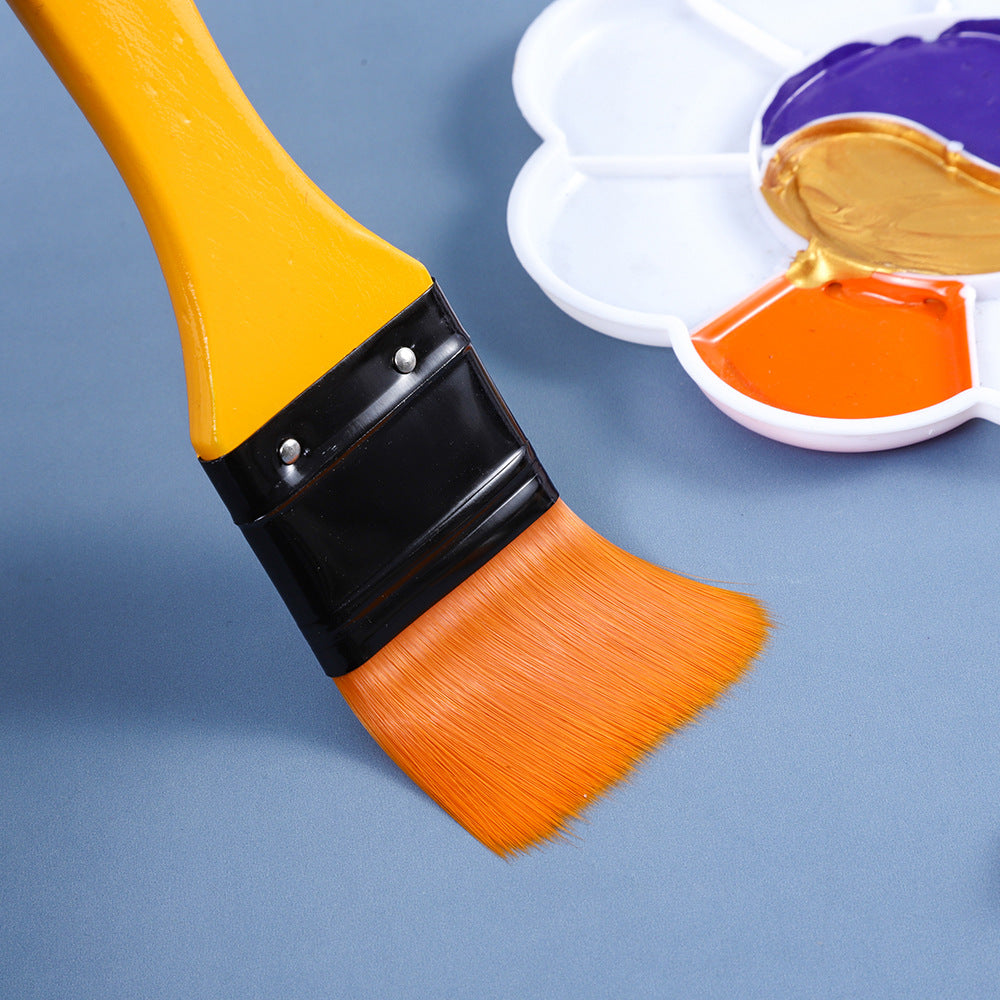 6-Piece Versatile Nylon Brush Kit for Artists
