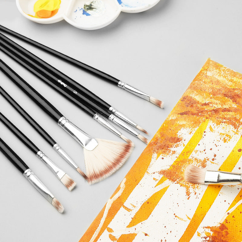 Nylon Artist Brushes - 10 Piece Painting Set