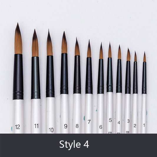 12pc Multi-Media Paint Brush Collection