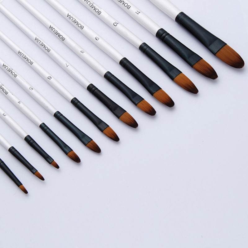 12pc Multi-Media Paint Brush Collection